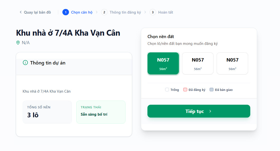 Chi tiết lựa chọn